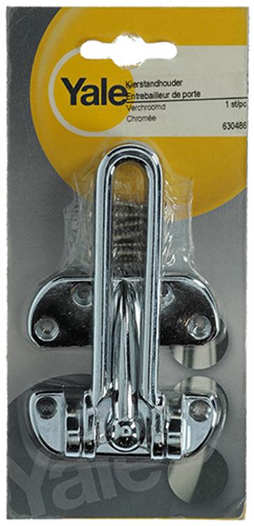 Yale 1019191 - Porta cerradura 1 puerta cromado | 5 piezas