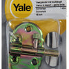 Yale 1019197 - pestillo de resorte con soporte de bloqueo, bicromatado 40mm | 5 piezas