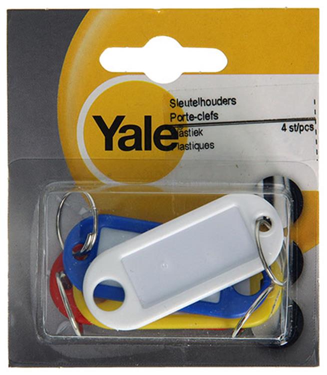 Yale 1019202 - 4 llaveros de plástico | 10 piezas