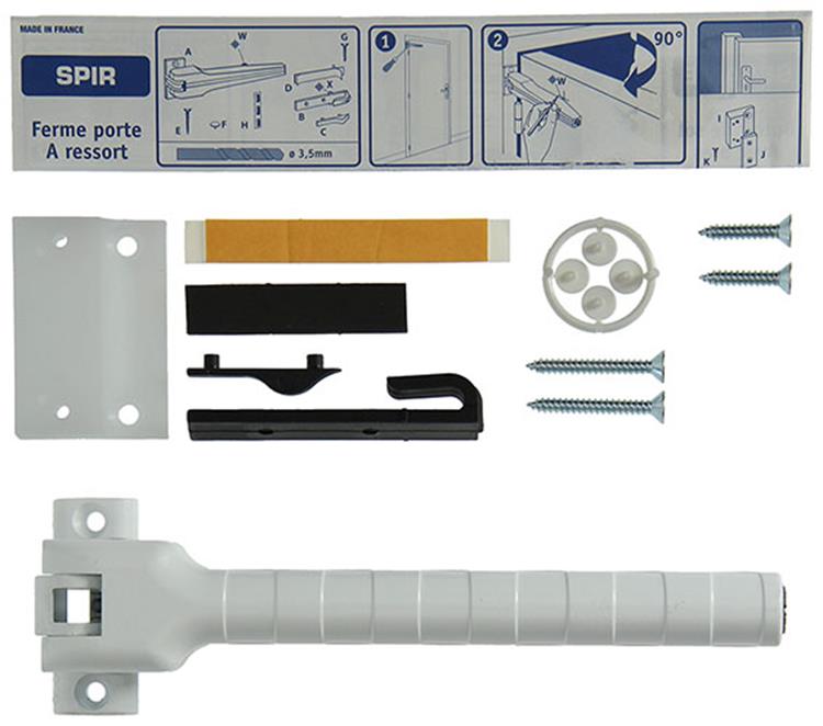 Yale 1019205 - cierrapuertas spir epoxi blanco f5e | 1 pieza