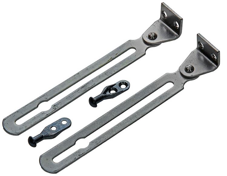 Yale 1019221 - 1 par de correderas para ventanas pivotantes galvanizadas 180 mm h0480 | 3 piezas