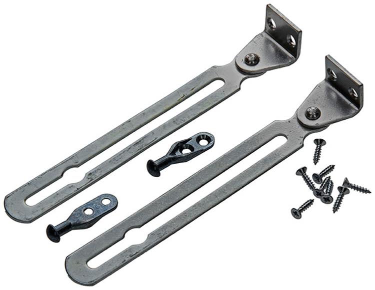 Yale 1019221 - 1 par de correderas para ventanas pivotantes galvanizadas 180 mm h0480 | 3 piezas