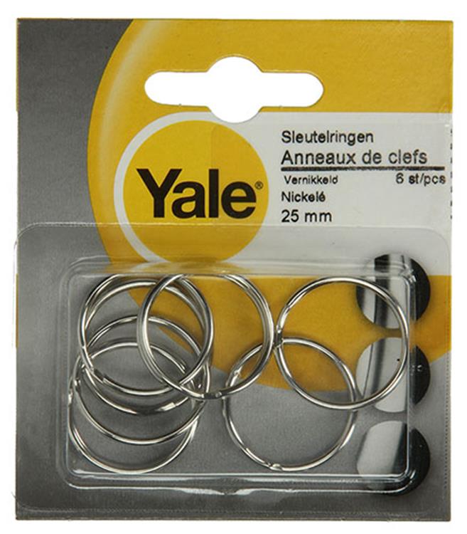 Yale 1019223 - 6 llaveros 25mm | 10 piezas