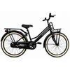 Kyoso kinderfiets blossom classic 24 inch met remnaaf - mat zwart roze