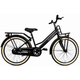 Kyoso kinderfiets blossom classic 24 inch met remnaaf - mat zwart roze