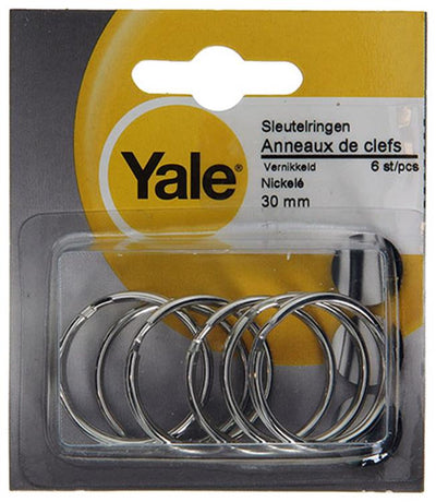 Yale 1019227 - 6 sleutelringen 30mm | 10 stuks