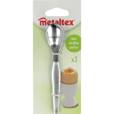 Cucharas para huevos Metaltex juego de metal de 3 piezas