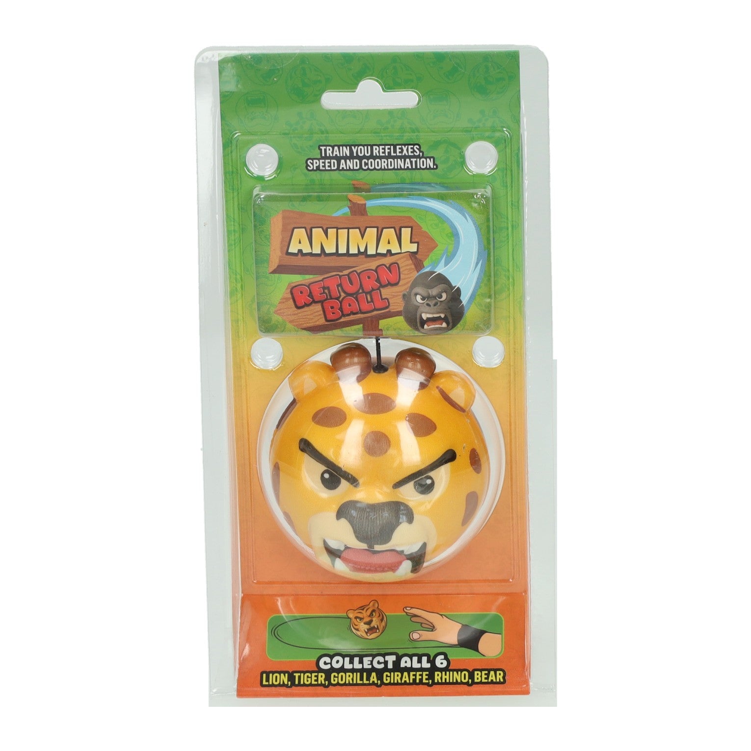 Johntoy juego de lanzar y atrapar animal enojado 4 surtidos