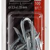 Mack 1017211 - grapa acero galvanizado 100 gr 3,5 x 35 mm | 5 piezas