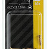Mack 1017213 - tornillo para aglomerado con cabeza chapada en amarillo 65 piezas 2,5 x 12 mm | 10 piezas