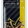 Mack 1017241 - tornillo para aglomerado con cabeza chapado en amarillo 24 piezas 4,5 x 20 mm | 10 piezas