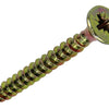 Mack 1017256 - tornillo para aglomerado con cabeza chapada en amarillo 11 piezas 5,0 x 45 mm | 10 piezas