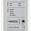 Mack 1017282 - españaplschr.vzkop-selfb. chapado en amarillo 45 piezas 3,0 x 20 mm | 10 piezas