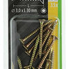 Mack 1017284 - españaplschr.vzkop-selfb. chapado en amarillo 35 piezas 3,0 x 30 mm | 10 piezas
