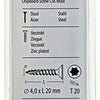 Mack 1017293 - españaplschr.vzkop-selfb. chapado en amarillo 30 piezas 4,0 x 20 mm | 10 piezas