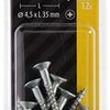 Mack 1017331 - tornillo con cabeza, acero galvanizado. 12 piezas 4,5 x 35 mm | 10 piezas