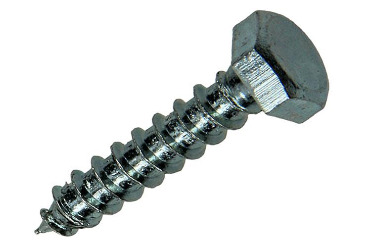 Mack 1017402 - perno roscado para madera acero galvanizado 12 piezas 6 x 30 mm | 10 piezas