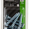 Mack 1017402 - perno roscado para madera acero galvanizado 12 piezas 6 x 30 mm | 10 piezas