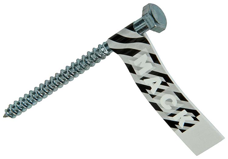 Mack 1017412 - perno rosca madera acero galvanizado 1 ud 7 x 90 mm | 10 piezas