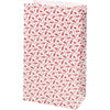 Vivi gade bolsas de papel, trompeta, h: 21 cm, medidas 6x12 cm, 80 gr, rojo, blanco, 8 piezas 1 caja