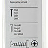 Mack 1017447 - tornillo autorroscante cabeza cilíndrica galv. 20 piezas 4,2 x 16 mm | 10 piezas