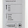 Mack 1017457 - tornillo autorroscante cabeza cilíndrica galv. 10 unidades de 5,5 x 19 mm | 10 piezas