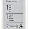 Mack 1017464 - tornillo autoperforante con cabeza galvanizada. 26 piezas 4,2 x 19 mm | 10 piezas