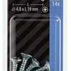 Mack 1017487 - tornillo autorroscante bvk galvanizado 14 piezas 4,8 x 19 mm | 10 piezas