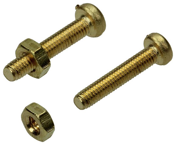 Mack 1019681 - tornillo metal culata + tuerca latón 8uds m3 x 16 mm | 10 piezas