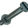 Mack 1017493 - tornillo metálico galvanizado. cabeza + tuerca chapada 16uds m4 x 25 mm | 10 piezas