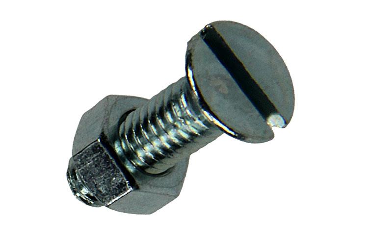Mack 1017499 - tornillo metálico galvanizado. cabeza + tuerca chapada 16uds m5 x 16 mm | 10 piezas
