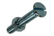 Mack 1017501 - tornillo metálico galvanizado. cabeza + tuerca chapada 14pzs m5 x 25 mm | 10 piezas