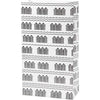 Bolsas de papel Vivi gade, h: 21 cm, medidas 6x12 cm, 80 gr, negro, blanco, 10 unidades 1 caja