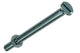 Mack 1017505 - tornillo metálico galvanizado. cabeza + tuerca plateada 7 piezas m5 x 60 mm | 10 piezas