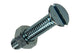 Mack 1017510 - tornillo metálico galvanizado. cabeza + tuerca chapada 8 piezas m6 x 30 mm | 10 piezas