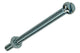 Mack 1017522 - cilindro de tornillo metálico. cabeza + tuerca plateada 9 piezas m4 x 50 mm | 10 piezas