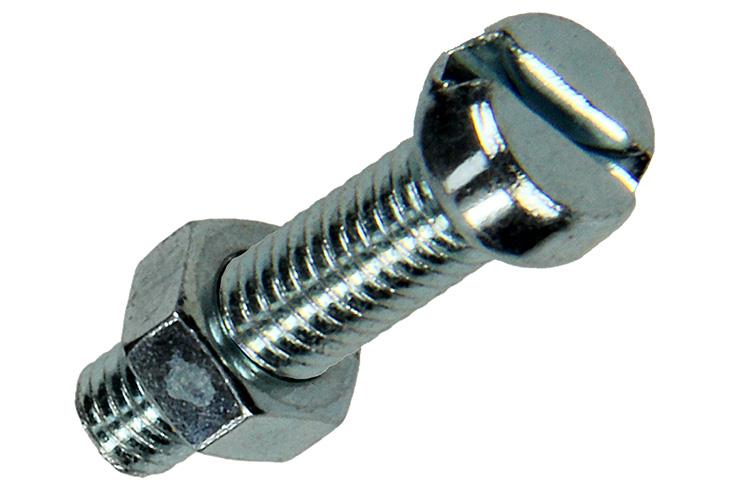 Mack 1017524 - cilindro de tornillo metálico. cabeza + tuerca chapada 15 piezas m5 x 20 mm | 10 piezas