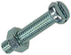 Mack 1017525 - cilindro de tornillo metálico. cabeza + tuerca chapada 14 piezas m5 x 25 mm | 10 piezas