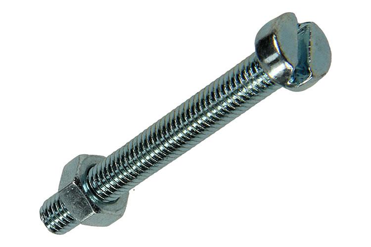 Mack 1017527 - cilindro de tornillo metálico. cabeza + tuerca chapada 10 piezas m5 x 40 mm | 10 piezas