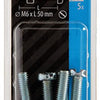 Mack 1017535 - cilindro de tornillo metálico. cabeza + tuerca chapada 5 piezas m6 x 50 mm | 10 piezas