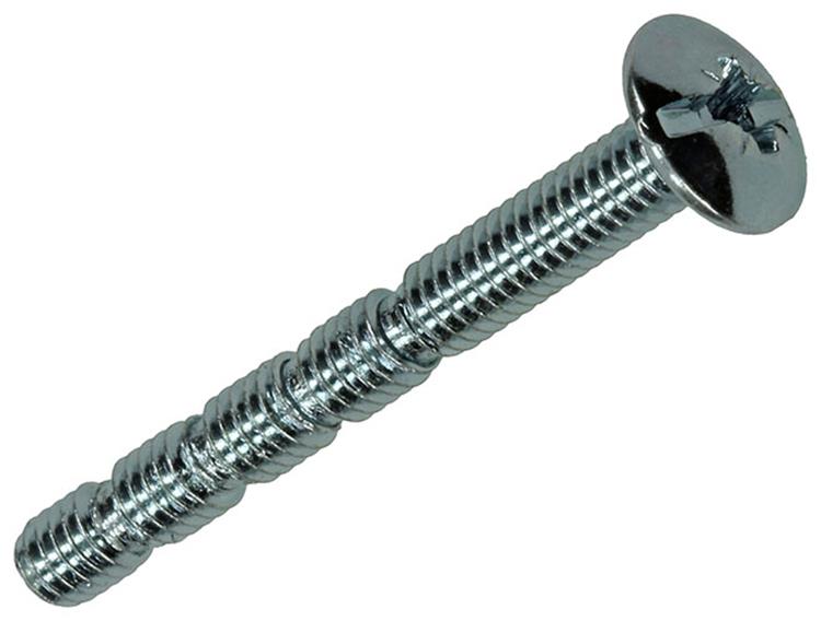 Mack 1017538 - tornillo metálico desmontable galvanizado. 4 piezas m4 x 35 mm | 10 piezas