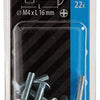 Mack 1017539 - perno calentador + tuerca acero galvanizado 22 piezas m4 x 16 mm | 10 piezas