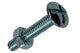 Mack 1017540 - perno calentador + tuerca acero galvanizado 20 piezas m4 x 20 mm | 10 piezas