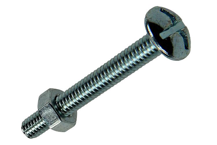 Mack 1017542 - perno calentador + tuerca acero galvanizado 16 piezas m4 x 30 mm | 10 piezas