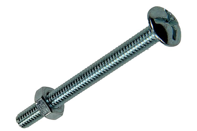 Mack 1017543 - perno calentador + tuerca acero galvanizado 14 piezas m4 x 40 mm | 10 piezas