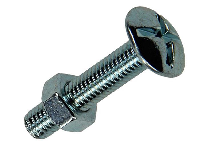Mack 1017546 - perno estufa + tuerca acero galvanizado 14 piezas m5 x 25 mm | 5 piezas