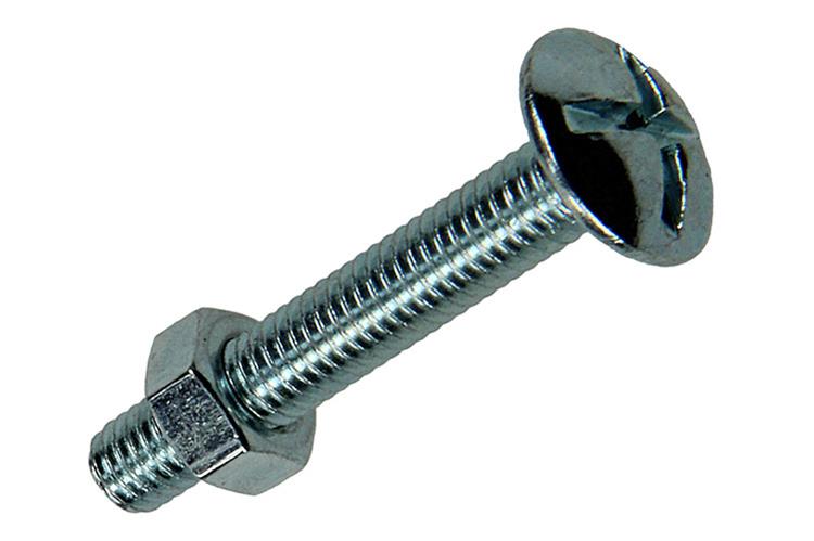 Mack 1017547 - perno estufa + tuerca acero galvanizado 12 piezas m5 x 30 mm | 5 piezas