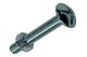 Mack 1017547 - perno estufa + tuerca acero galvanizado 12 piezas m5 x 30 mm | 5 piezas