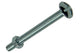 Mack 1017549 - perno calentador + tuerca acero galvanizado 8 piezas m5 x 50 mm | 5 piezas