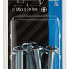 Mack 1017549 - perno calentador + tuerca acero galvanizado 8 piezas m5 x 50 mm | 5 piezas